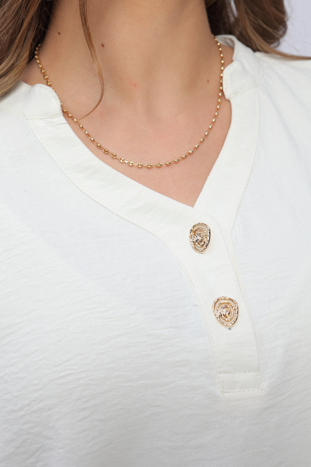 Blusa con Perilla Mujer