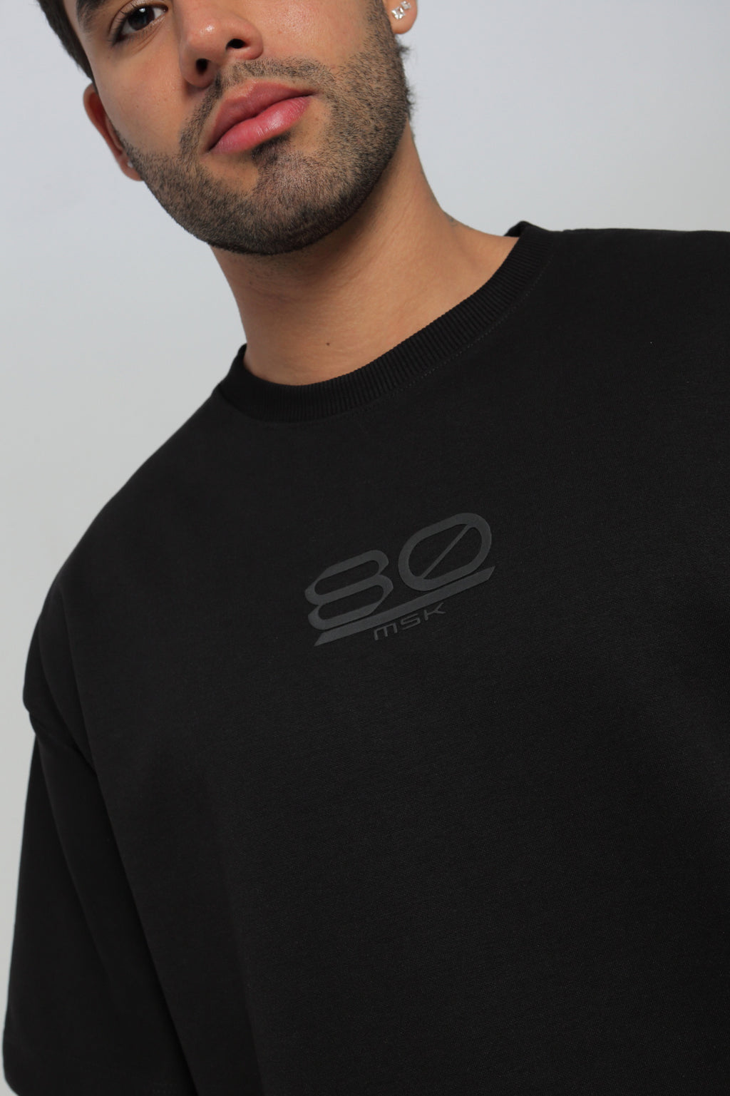 Camiseta hombre cuello rib