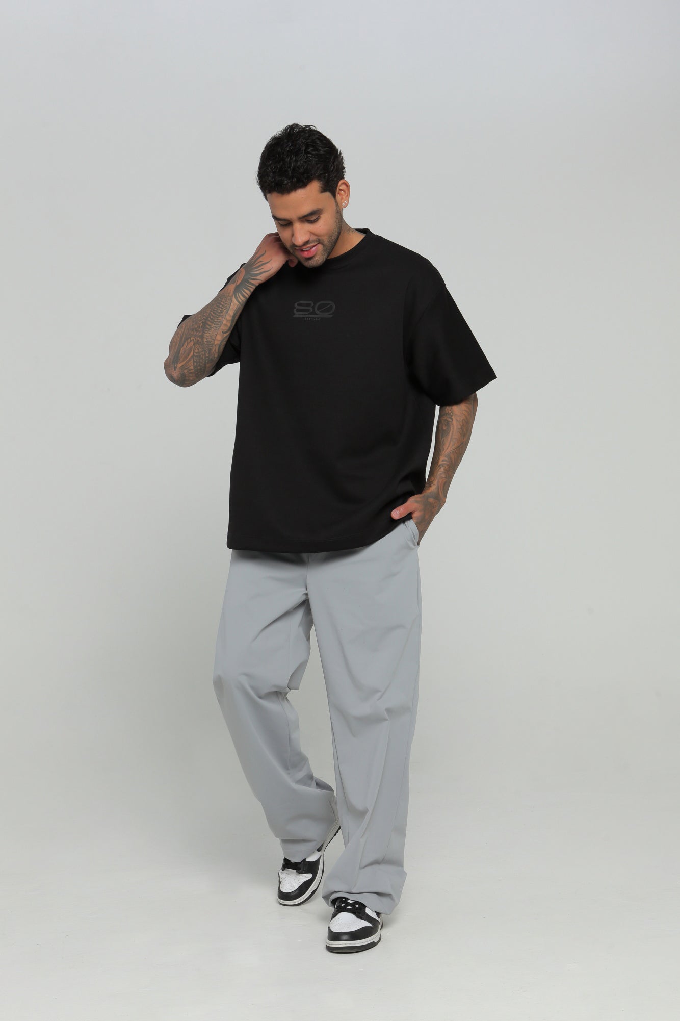 Camiseta hombre cuello rib