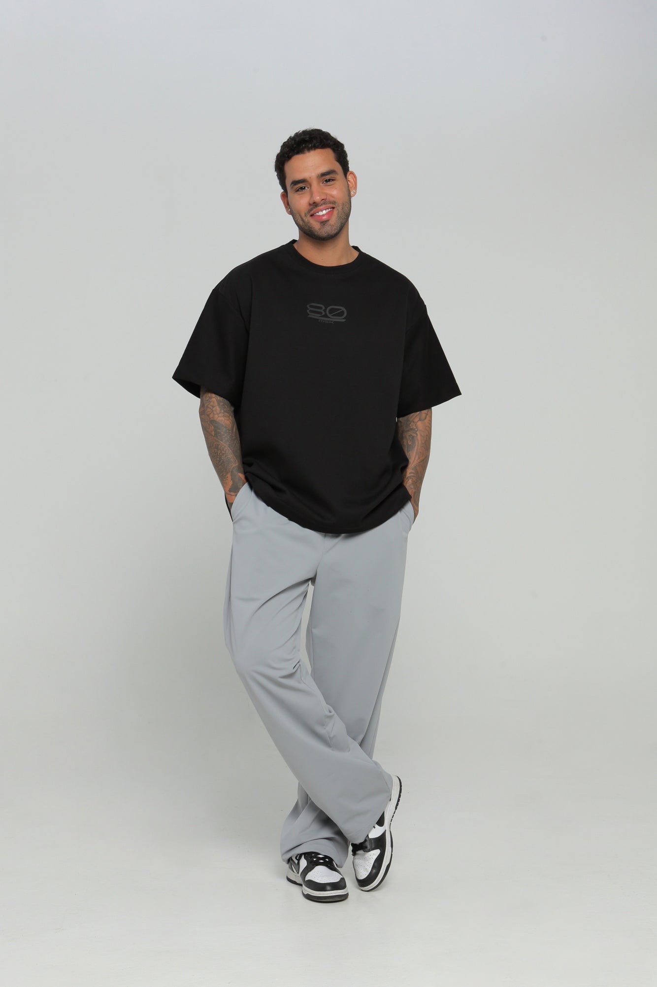 Camiseta hombre cuello rib