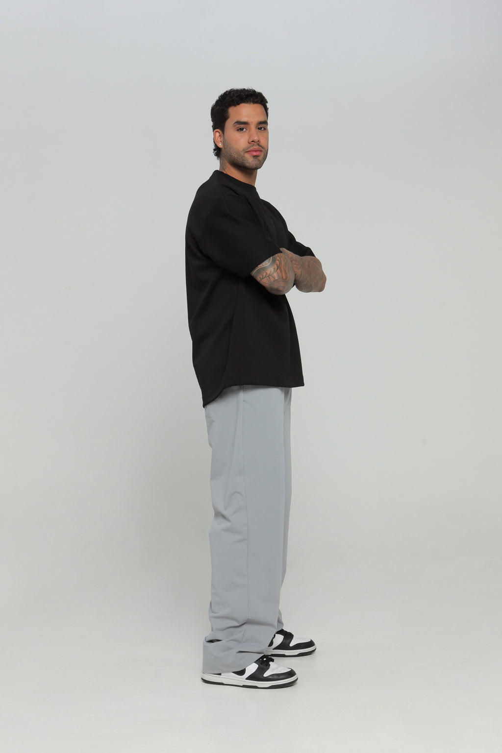 Camiseta hombre cuello rib