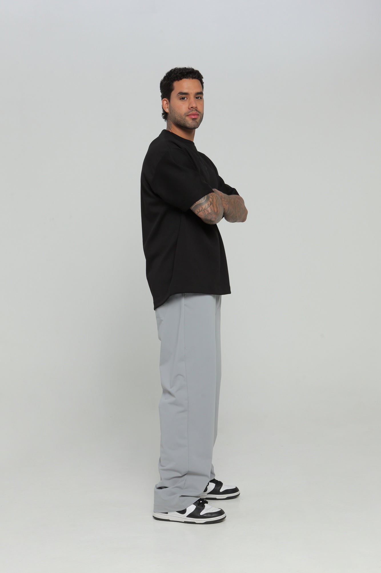 Camiseta hombre cuello rib