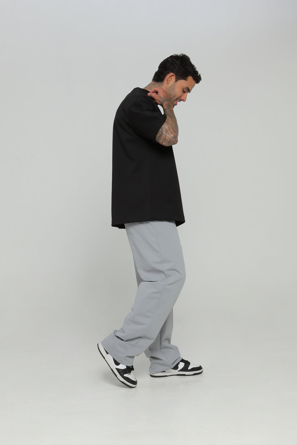 Camiseta hombre cuello rib