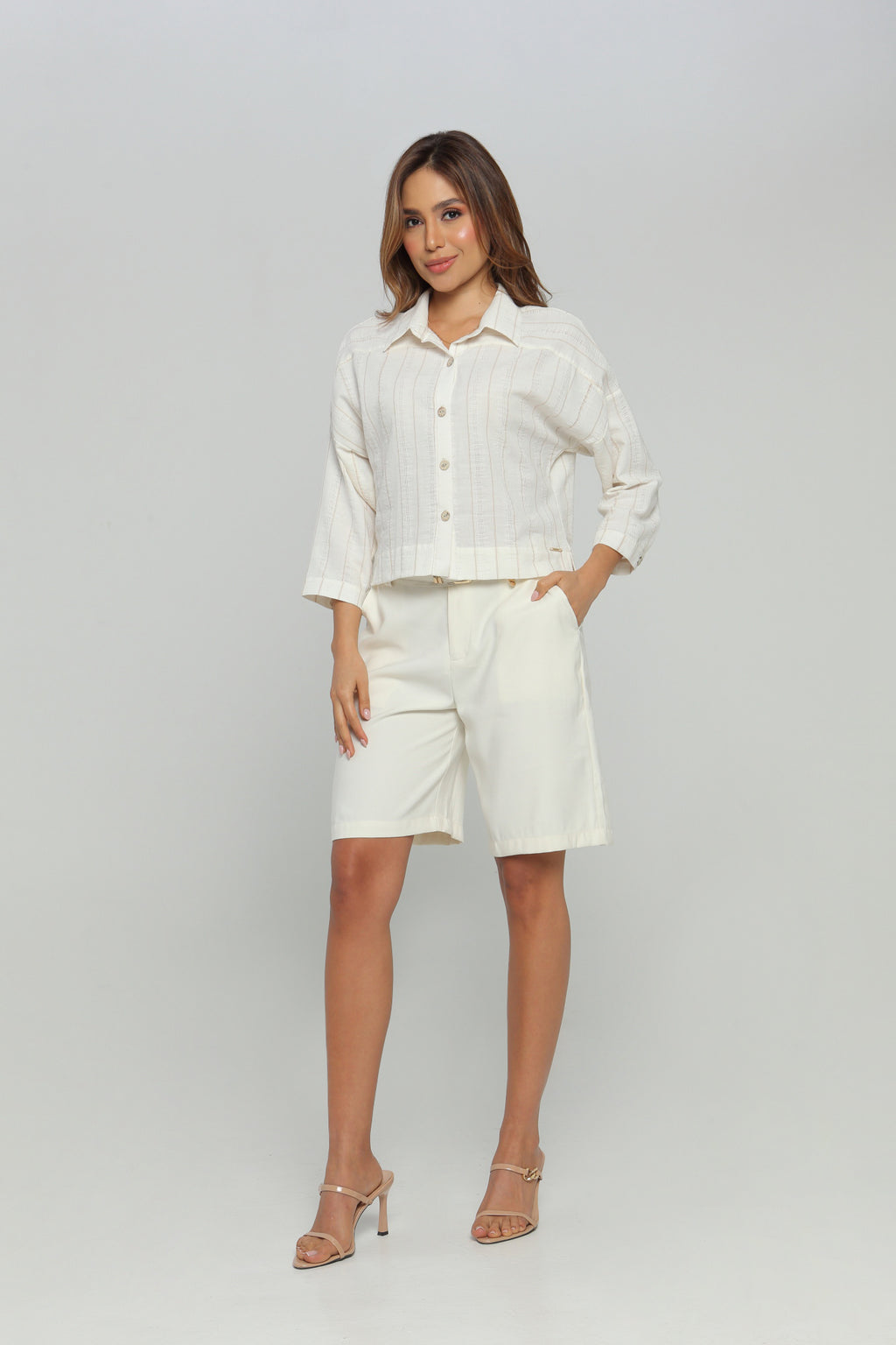 Blusa dama aberturas laterales