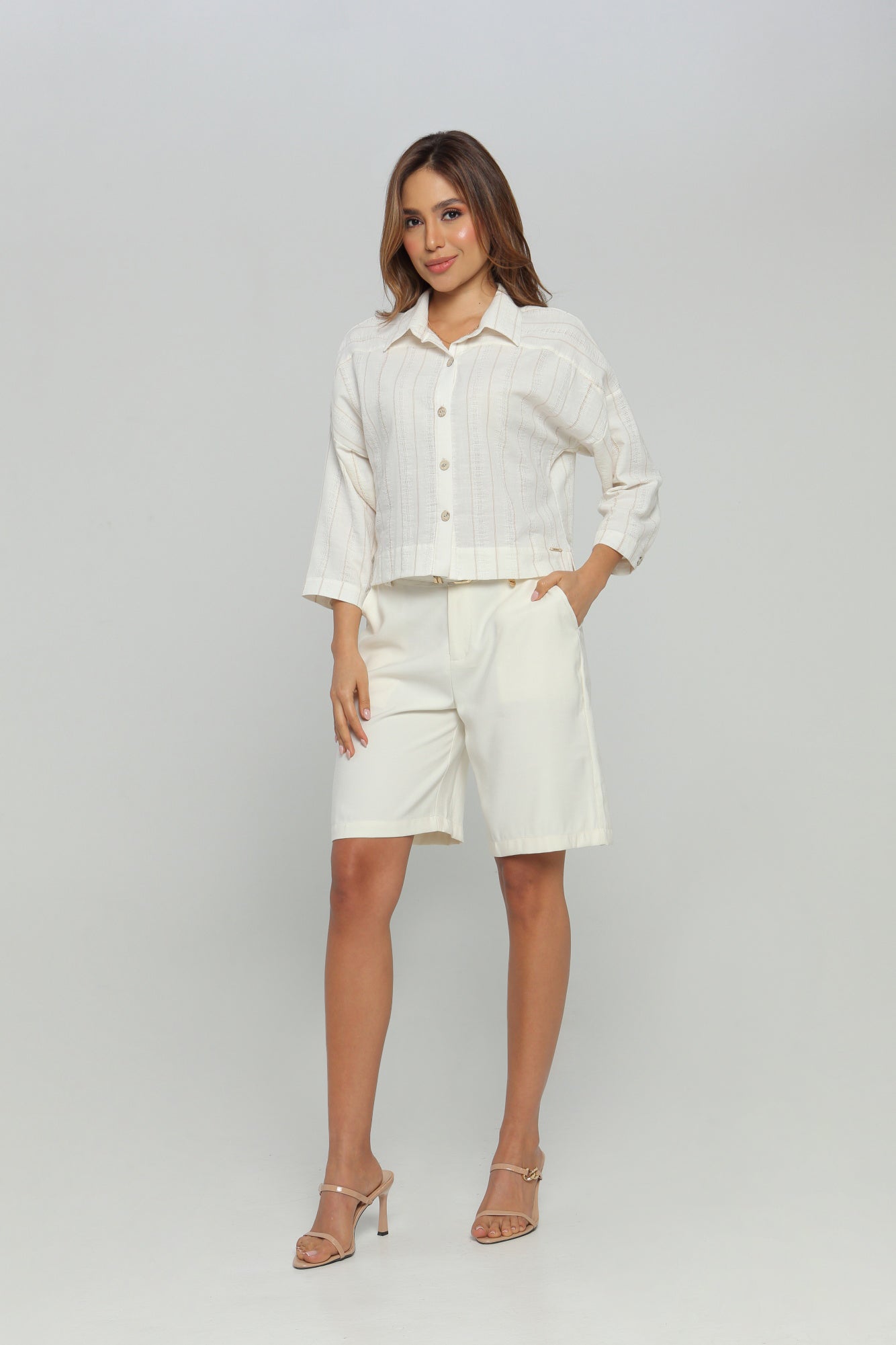 Blusa dama aberturas laterales