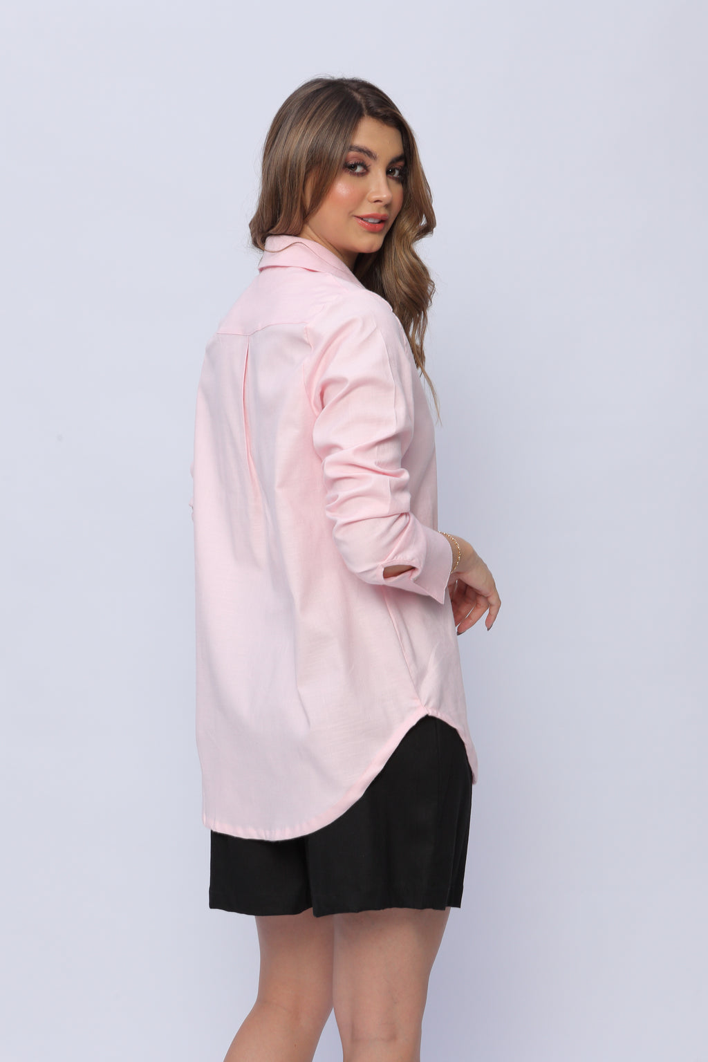 Camisa Manga Larga Bordada Mujer