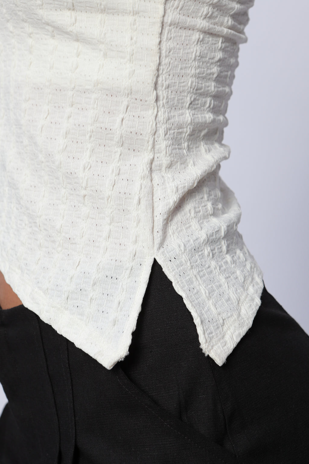 Blusa Corte Asimetrico Mujer