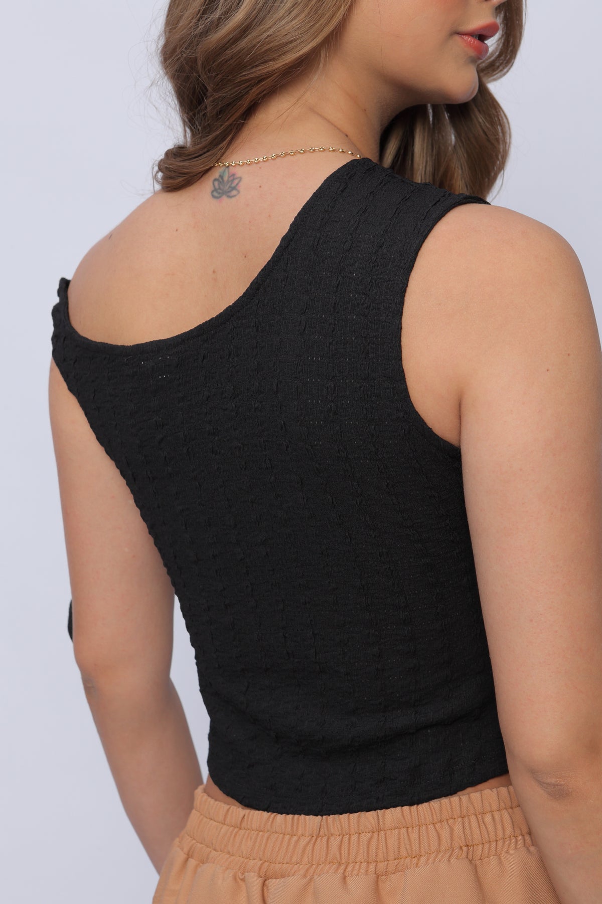 Blusa Hombro y Recogido Mujer