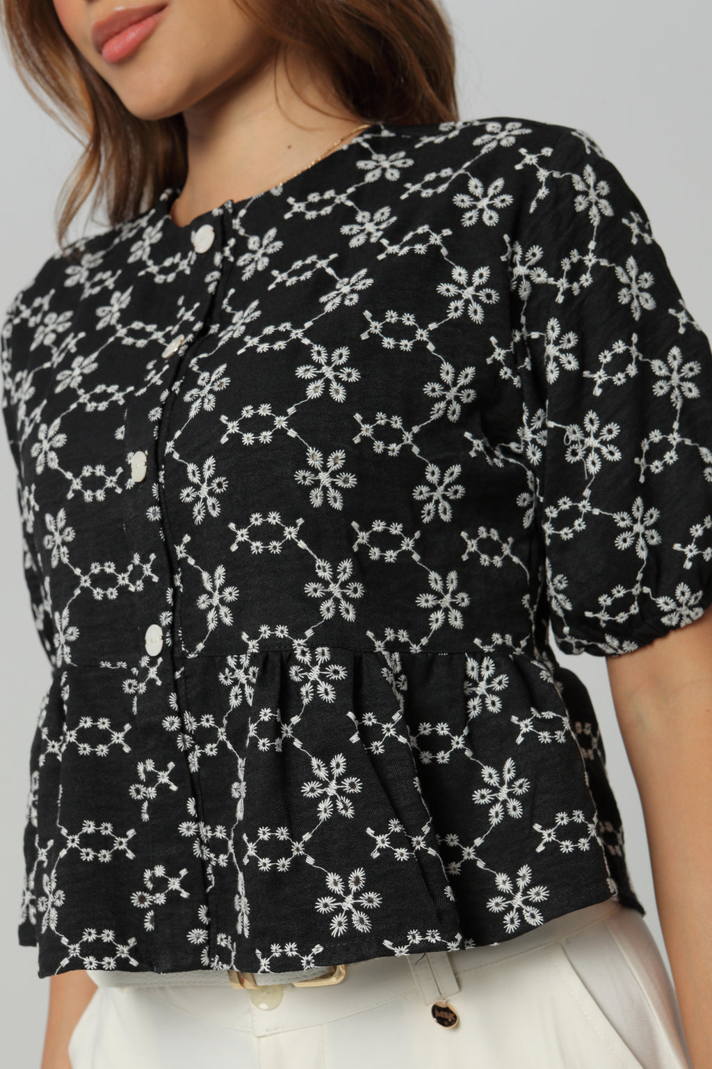 Blusa dama ojalillo con bolero