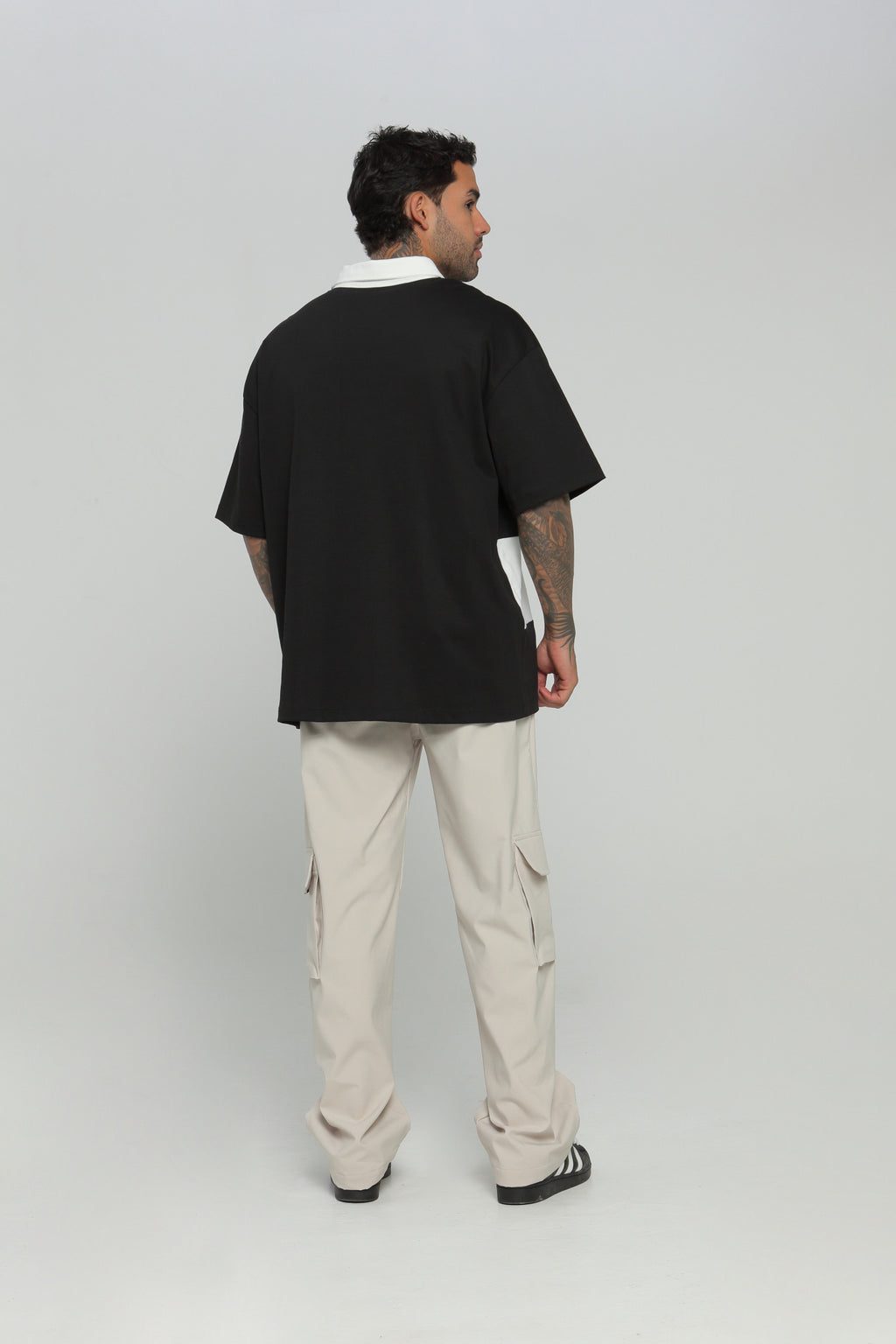 Camiseta hombre polo boxy fit 2 colores