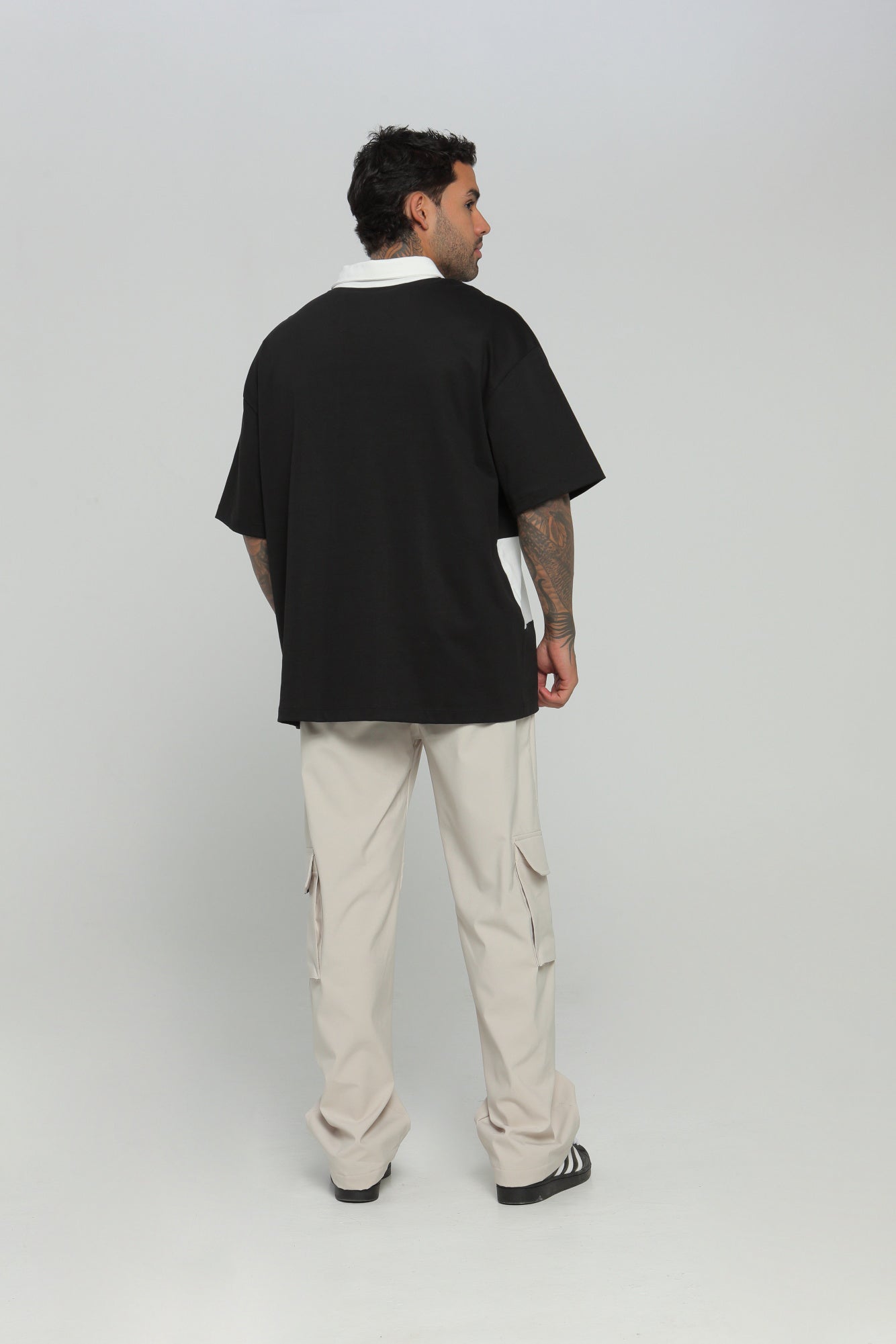 Camiseta hombre polo boxy fit 2 colores