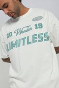 Camiseta hombre boxy fit estampada frente