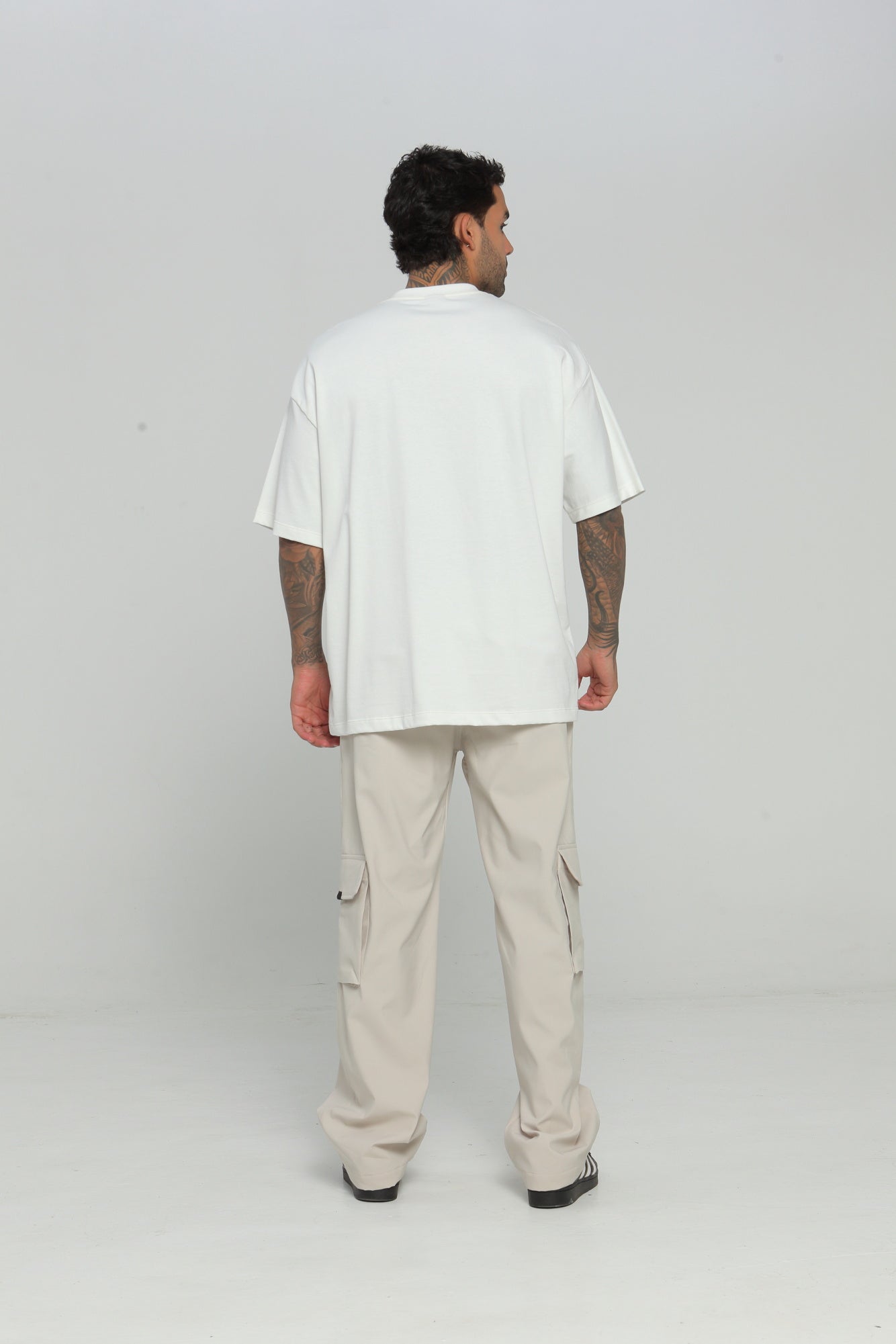 Camiseta hombre boxy fit estampada frente