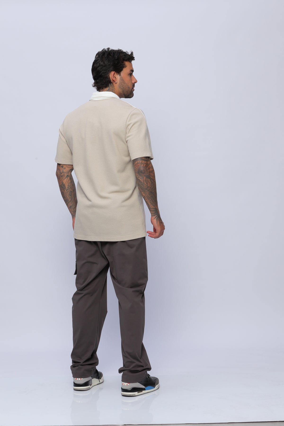 Camisa Polo con Vivo Hombre