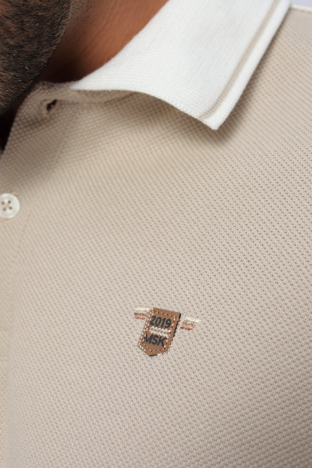 Camisa Polo con Vivo Hombre