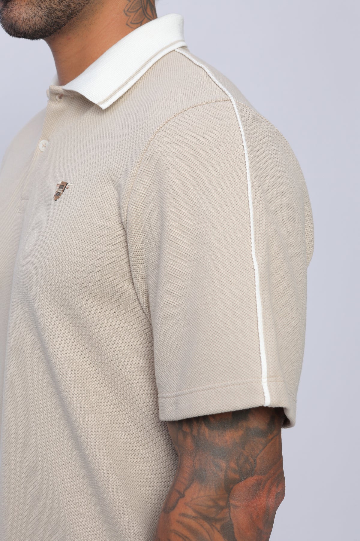 Camisa Polo con Vivo Hombre