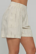 Short dama bolsillos redondos