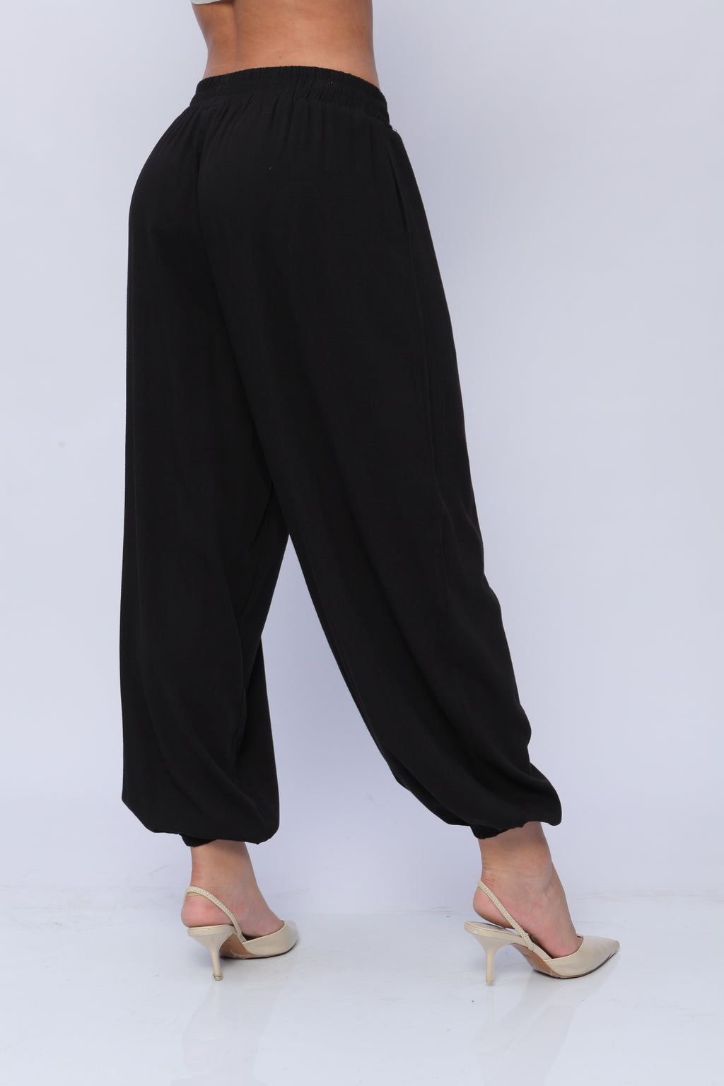 Pantalón Amplio con Elástico Mujer