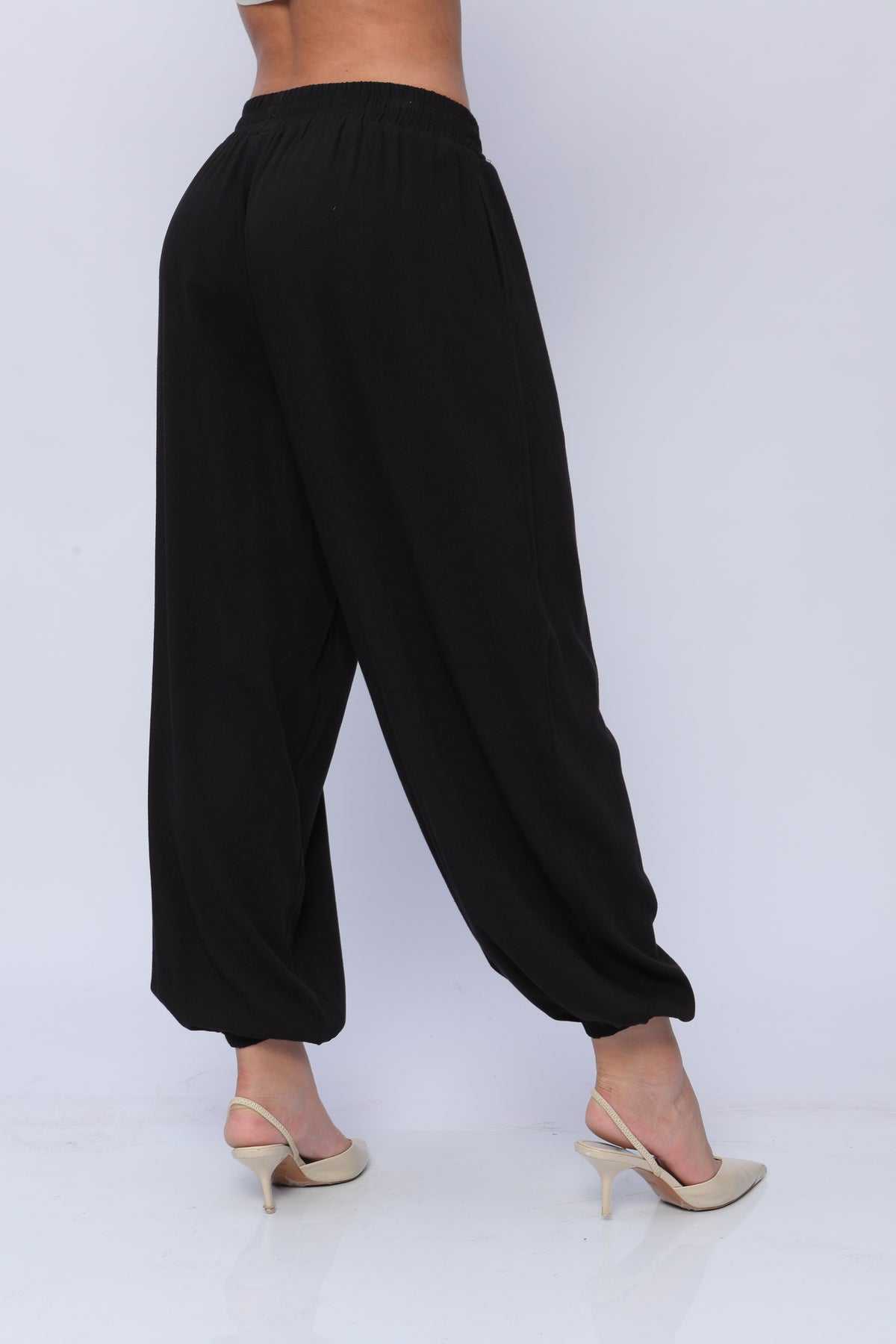 Pantalón Amplio con Elástico Mujer