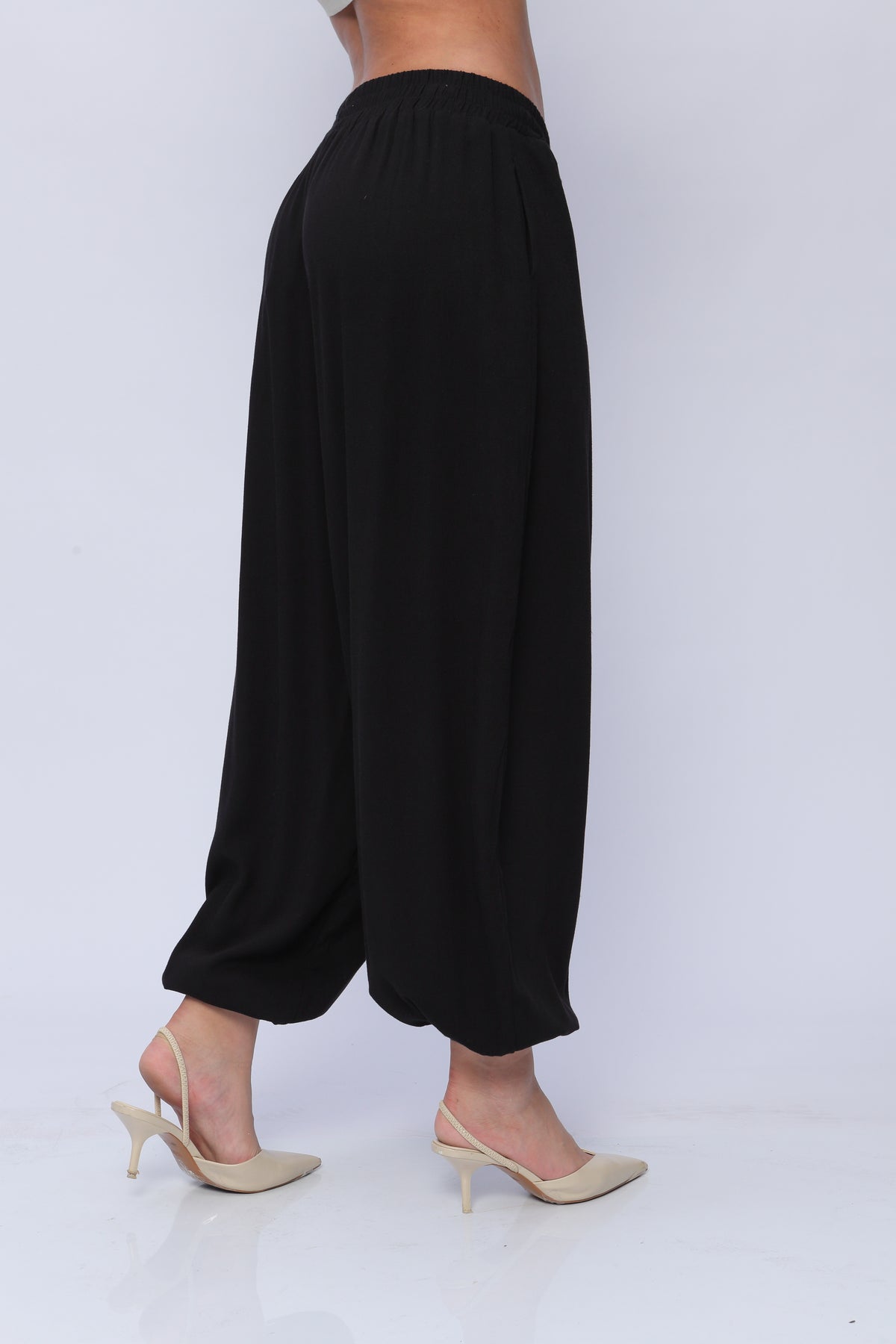 Pantalón Amplio con Elástico Mujer
