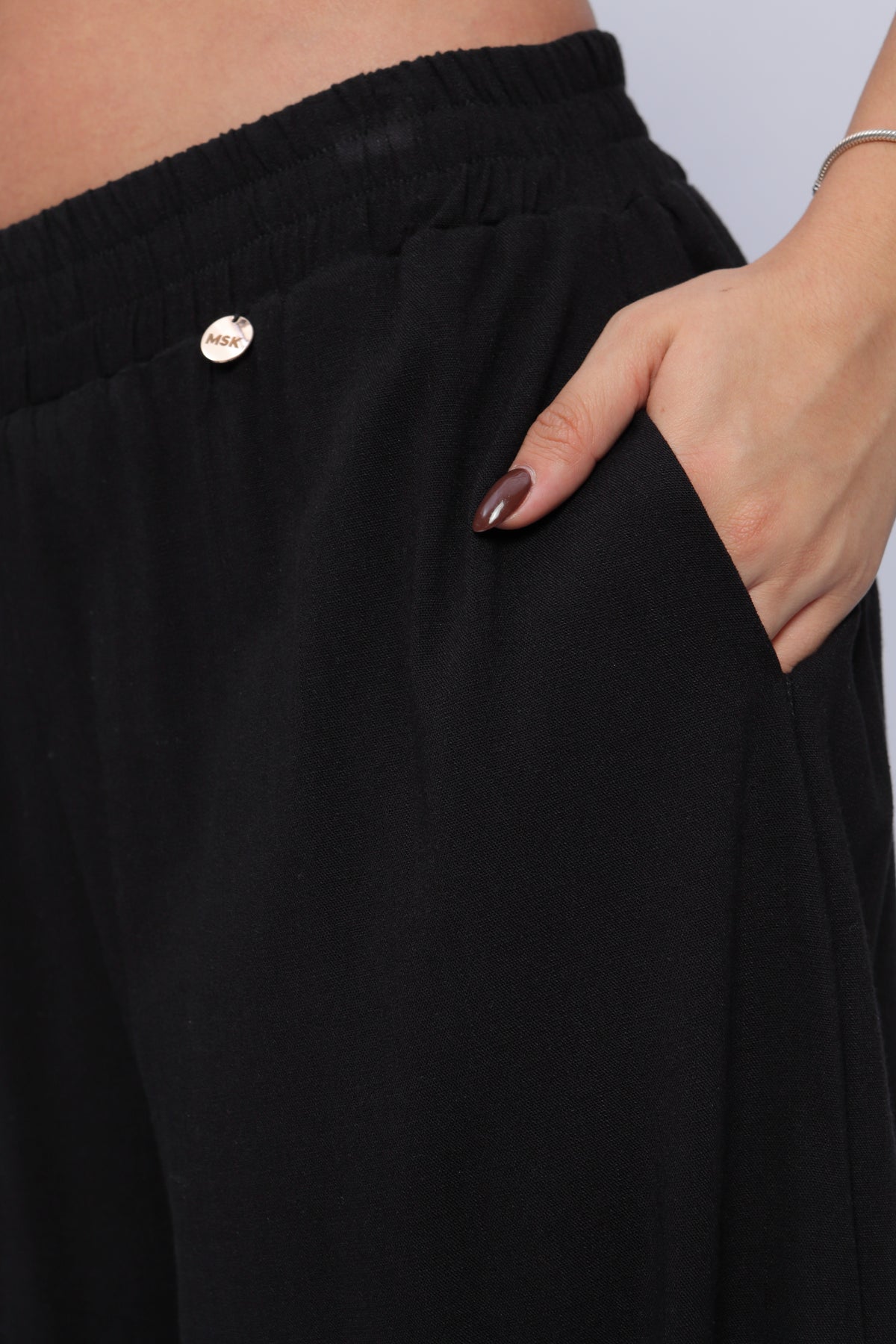 Pantalón Amplio con Elástico Mujer