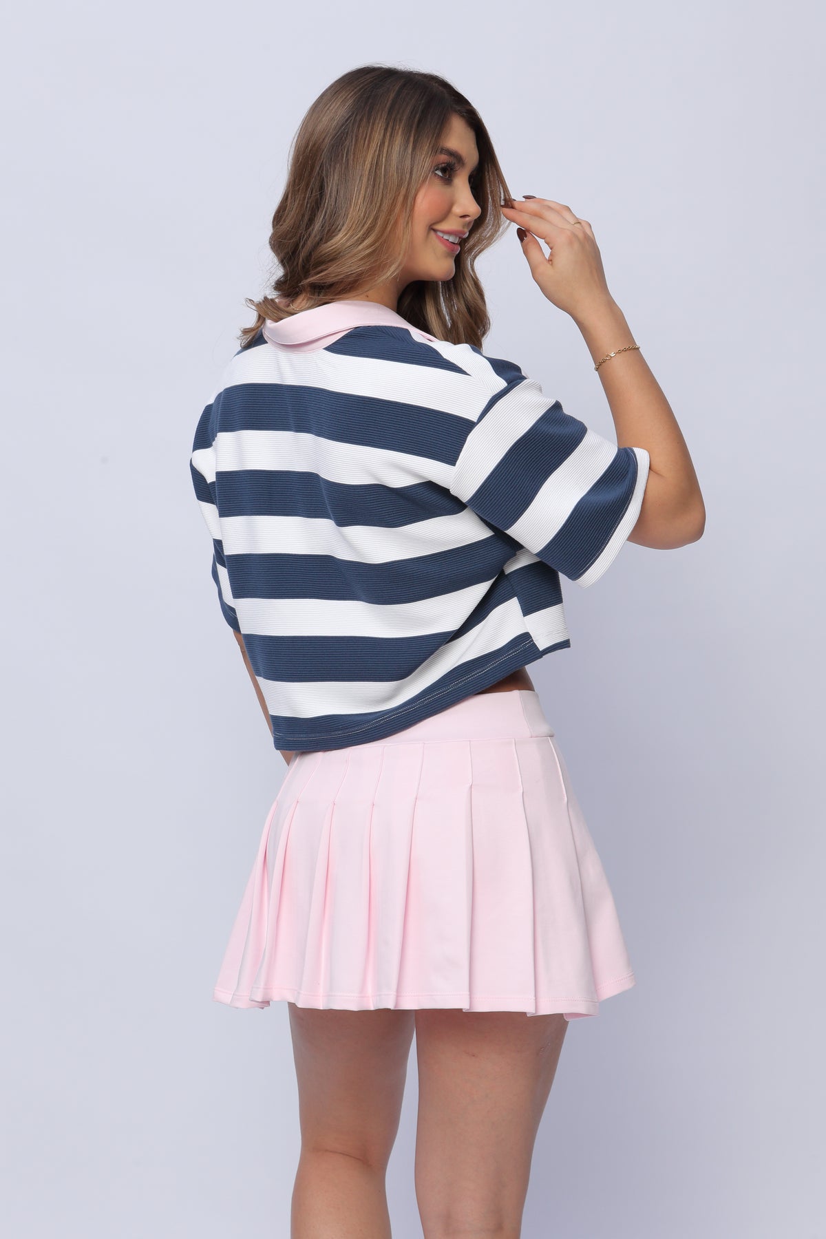 Falda Short Tablas Mujer